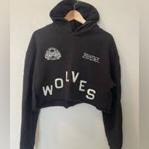 Darc Sport Black Wolves Cropped Hoodie